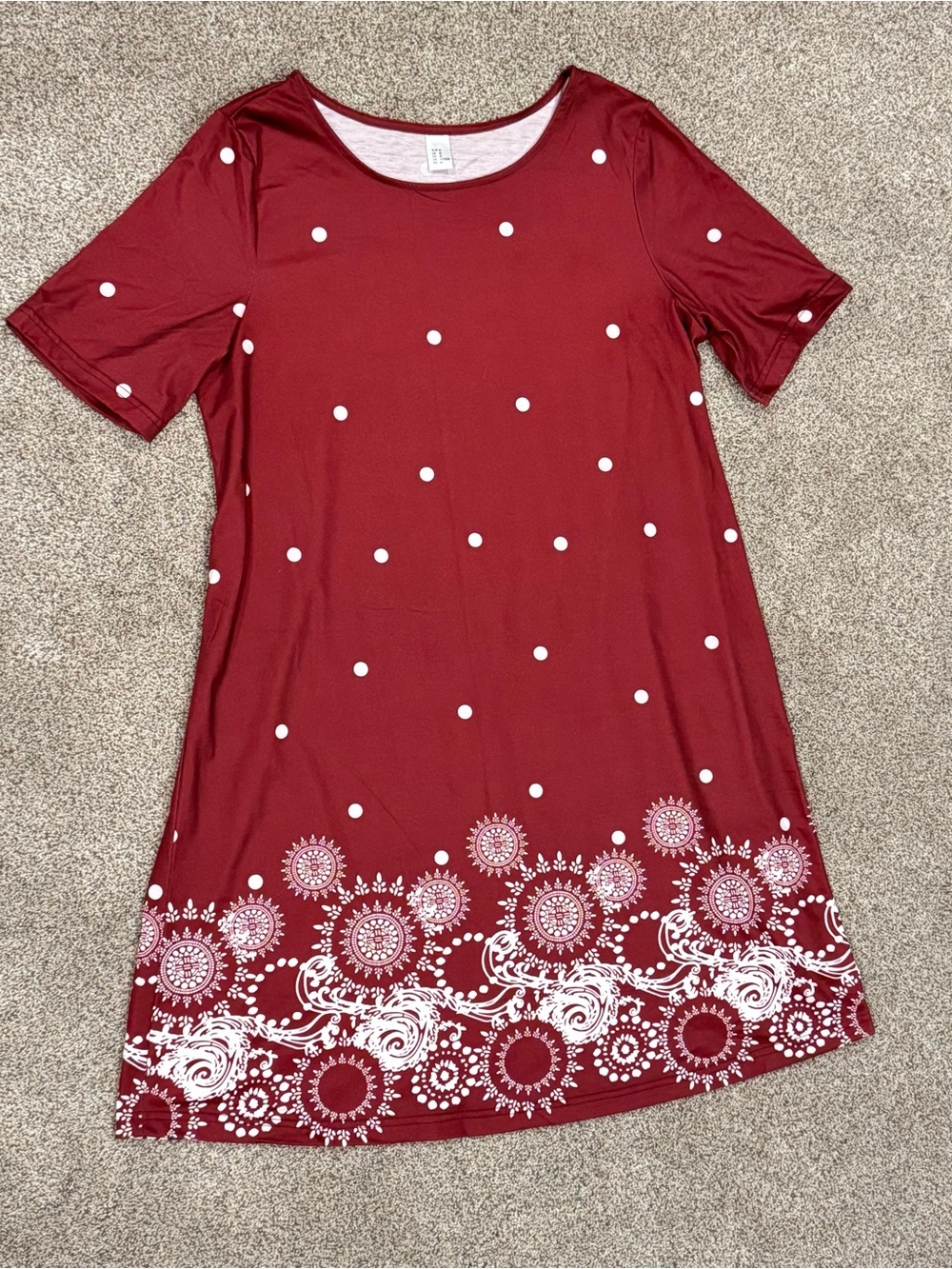 Women’s Short Sleeve Midi Casual Dress-medium